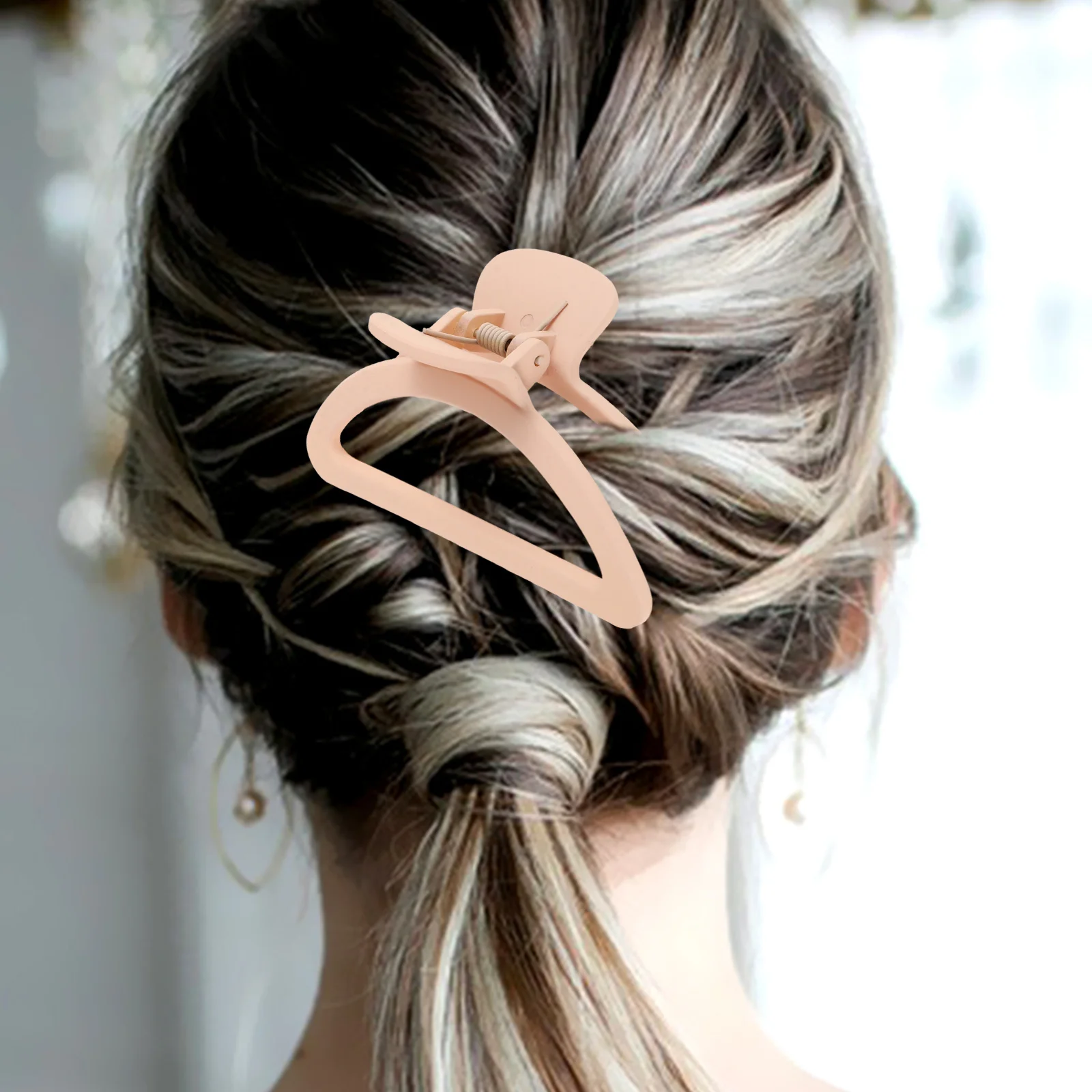 

2Pcs Large Hair Claw Clip Unique Design Sturdy Material Suitable for Thin Thick Hair Women Accessories Claw Clips