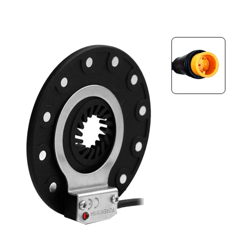 Sensor de pedal de bicicleta elétrica auxiliar m12 12 sensor de pedal magnético conector à prova d'água cabo de assistência de energia e-bike