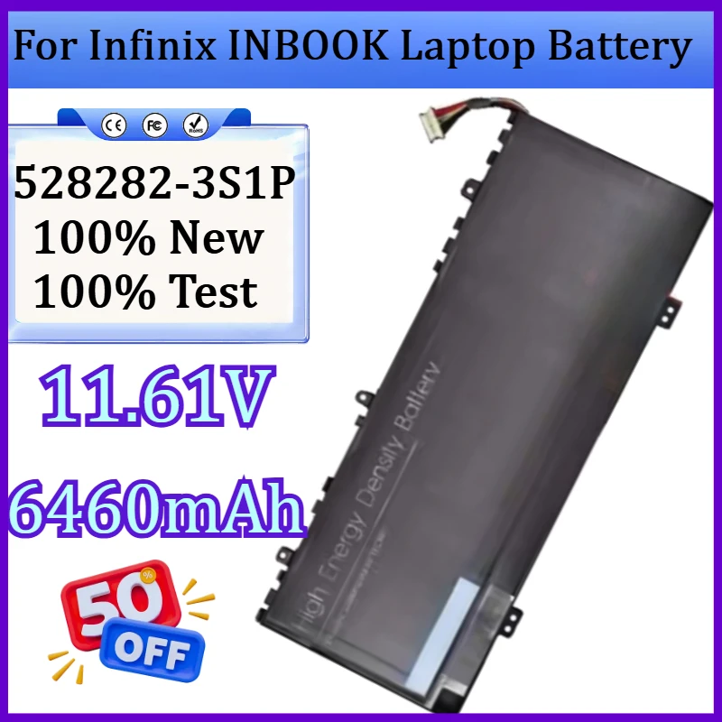 

New 528282-3S1P High-Efficiency Battery Battery For Infinix ‌INBOOK Laptop Batteries 11.61V 6460mAh