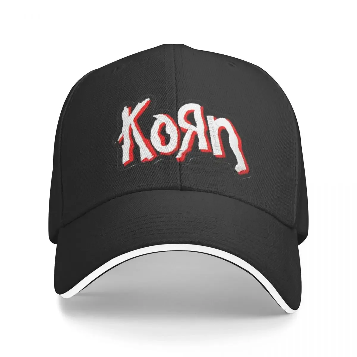 Black Red KORN Letters Band Adjustable Baseball Caps Women Men Coquette Spring Summer Trucker Cap Mens Casual Sunscreen Hats