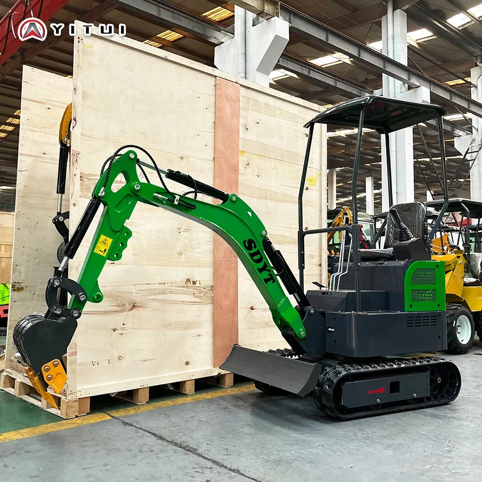 تخصيص 1.5 طن حفارة صغيرة الديزل حفارة صغيرة حفار زاحف مع المرفقات قواطع المنتزع للمزرعة Epa معتمد