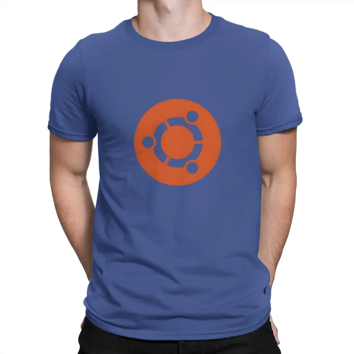 Ubuntu Operating System T Shirts Men Cotton Novelty T-Shirts Crew Neck Linux Short Sleeve Clothes Classic heavyweight fashion