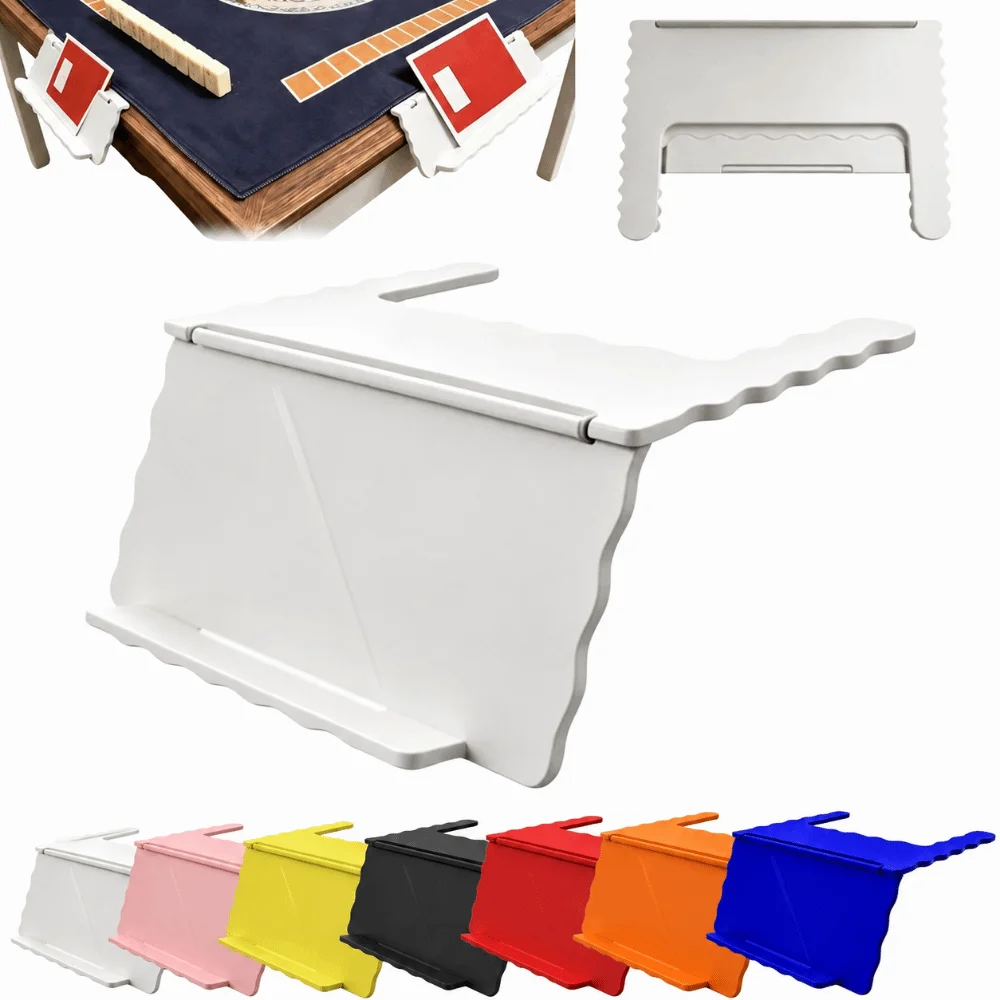 PLA Mahjong Card Holder Adjustable Angle Foldable Mahjong Card Stand 3D Printed Non-Slip Mahjong Viewing Rack Home Game Nights