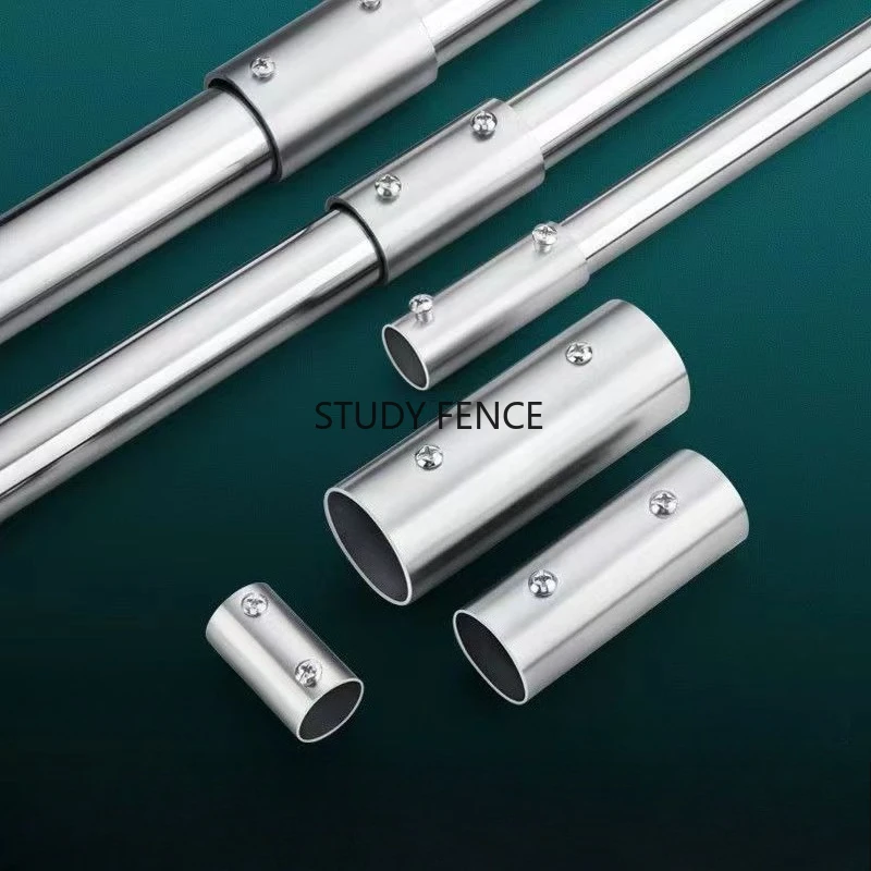 4PCS 19/22/25/32mm Caliber Stainless Steel Pipe Connector, Circular Pipe Connector, Hanger/shelf Joint, Hardware Accessories