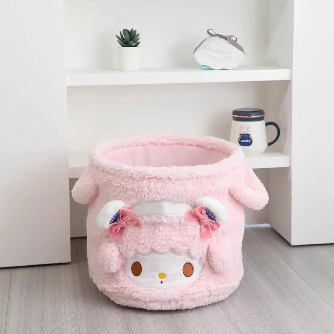 Cute Cartoon Storage Basket Lager Capacity Clothes Storage Basket Foldable Toy Storage Bucket Plush Clutter Organiser Basket