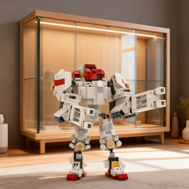 488pcs MOC Other T'au Empire XV9-04 Experimental Hazard Battlesuit Phased Ion Guns Model Building Blocks Christmas Gift Shelf