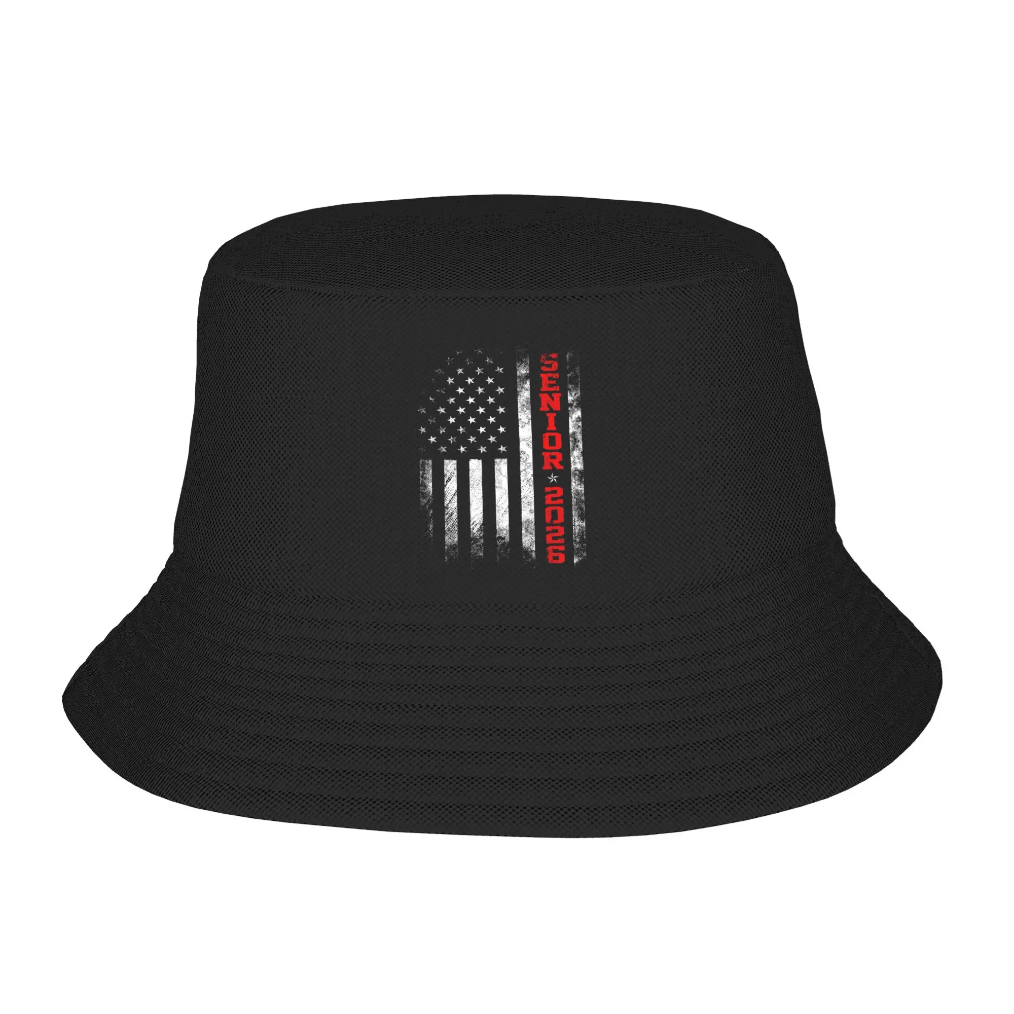 Men Women Harajuku Bucket Hats Class of 2026 Senior Graduation Merch Bob Hat For Travel Headwear UV Protection