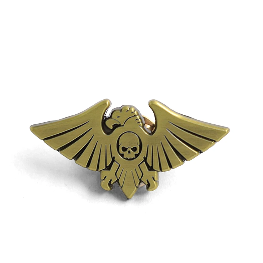 Warhammer 40k 2 Dawn of War Game شارة محيطية جمجمة الغربان الدم warband شعار المينا دبوس اكسسوارات المشجعين لاعب هدية جمع #3