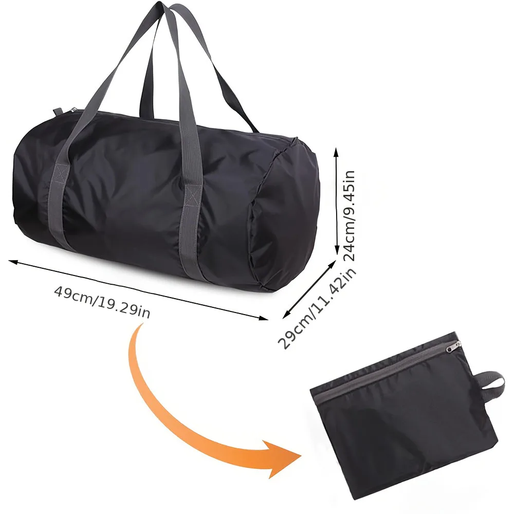 1pc Foldable Gym Bag, Unisex Luggage Bag, Lightweight with Inner Pocket, Suitable for Travel and Sports