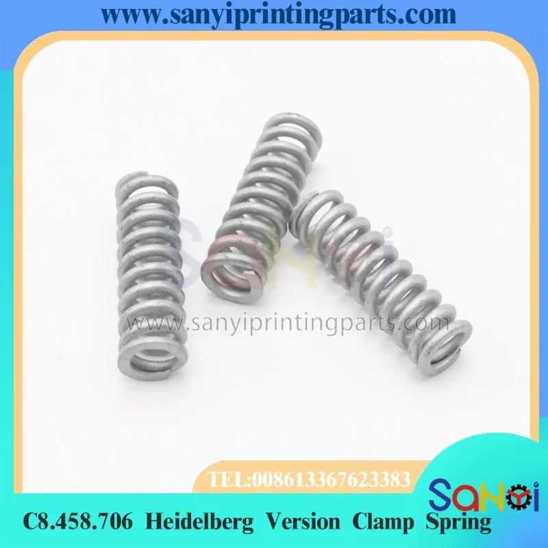 5 Piece 33x11MM Heidelberg Version Clamp Spring C8.458.706 For Printing Machine Parts