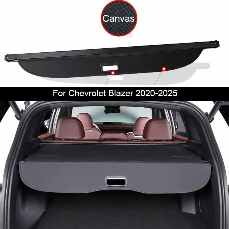 

Car Rear Trunk Curtain Cover Rear Rack Partition Shelter Interior Accessories For Chevrolet Blazer 2020-2025