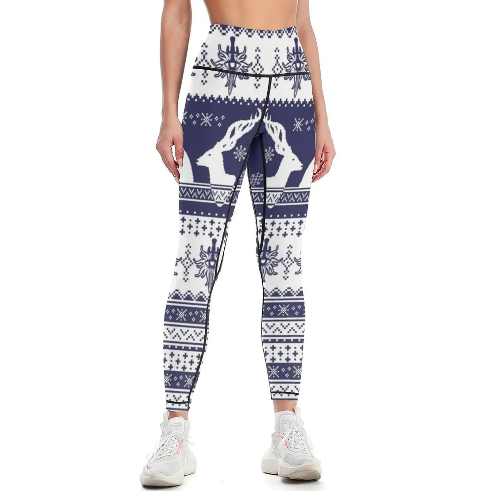 

Christmasition Sweater Leggings harem pants Jogger pants Golf wear for fitness Womens Leggings