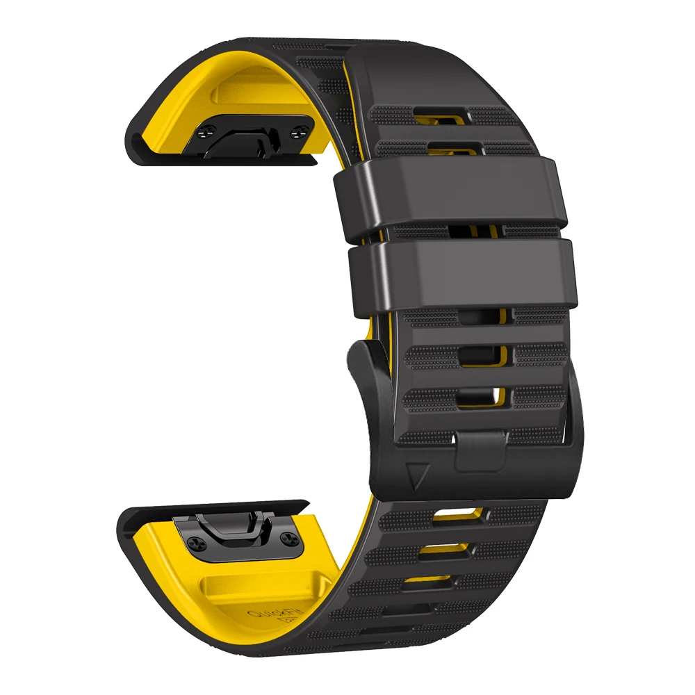 Esportes 22/26mm pulseira de relógio de silicone para garmin fenix 8 e 5 5x 6 7 7x pro/tactix/mk2 mk2i g1/enduro 2 3 pulseira quickfit