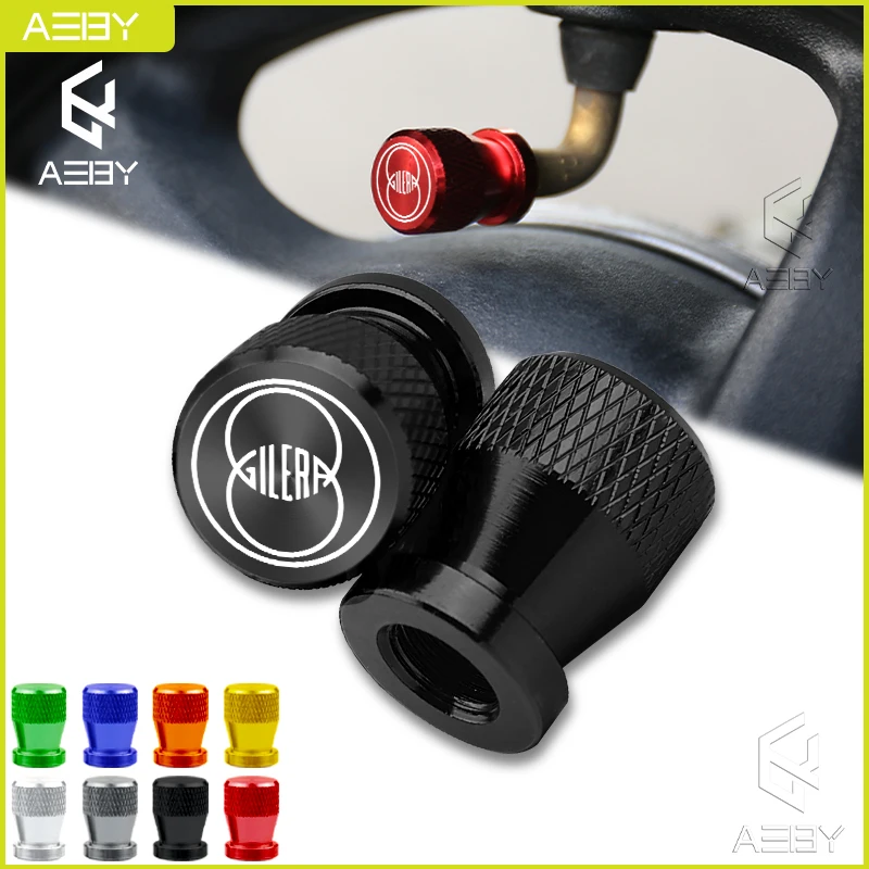 2PCS Motorcycle Aluminum Alloy Tire Wheel Decorate Parts Valve Stem Caps Cover For Gilera GP800 Fuoco Nexus 500 Runner 125 200