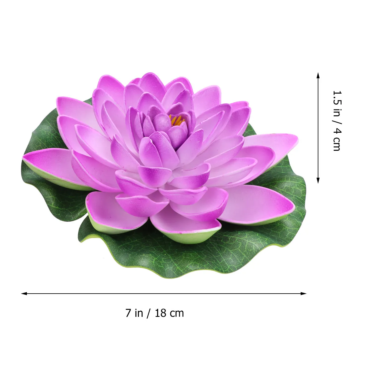 6Pcs Artificial Water Lilies Plastic Floating Pond Decor Deep Green Embossed Leaves for Garden Pool Aquarium Home Decoration