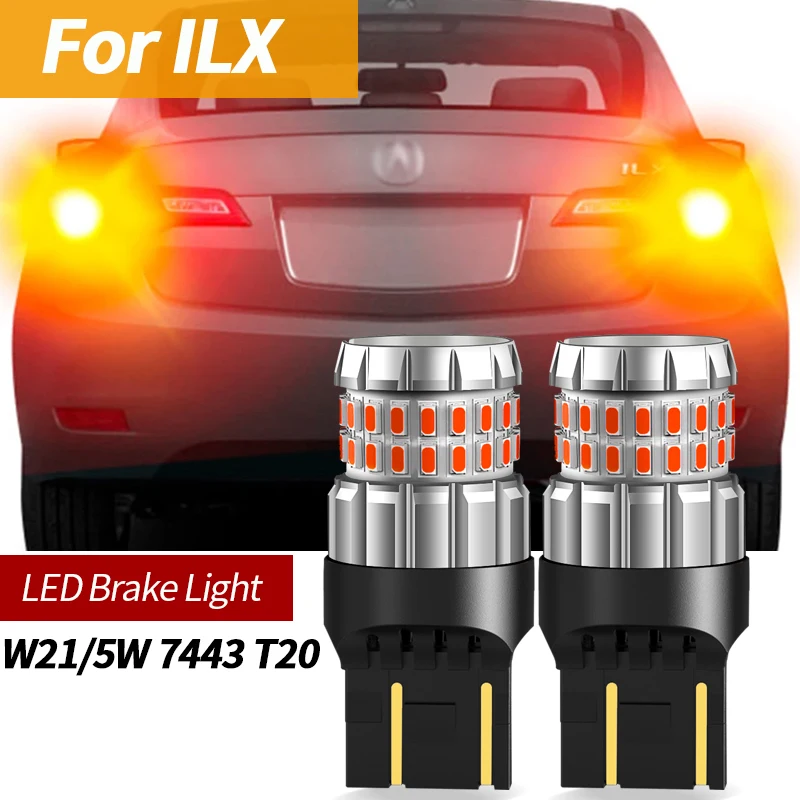 2 SZTUKI Samochodowe światło hamowania LED Akcesoria Lampa Super jasne żarówki LED 7443 W21/5W T20 12v Do Acura ILX 2013 2014 2015