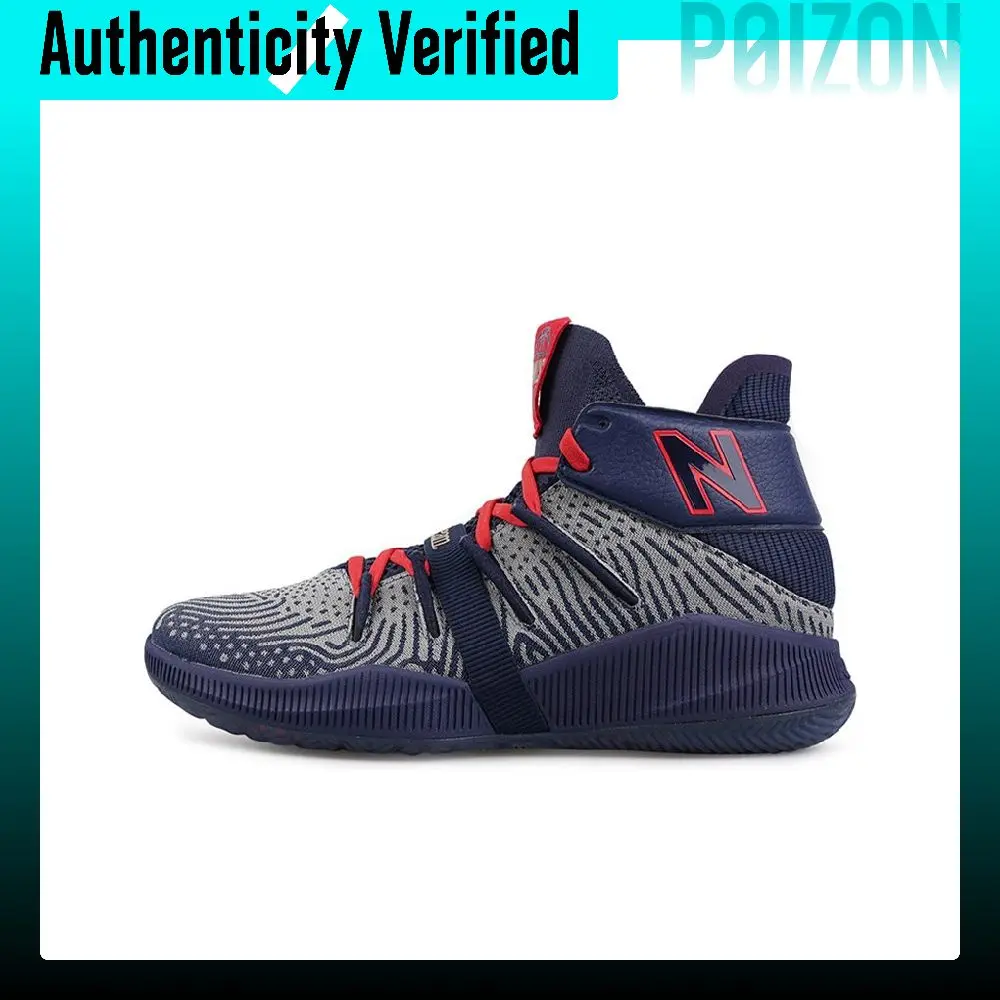New Balance NB OMN1S BHM Leonard Fabric Cushioning Support Mid top Vintage Basketball Shoes Unisex Navy Blue BBOMNXMK