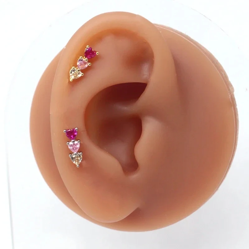 Cartilage Earrings for Women Cartilage Piercing Jewelry Surgical Steel Nose Rings for Women Heart Nose Piercing Jewelry