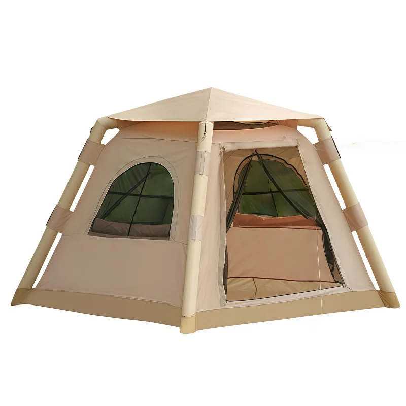 Luxurious Oxford Portable Windproof Air Tent Easy to Build Family Camping Tent Outdoor UV Resistant Waterproof Inflatable Tent