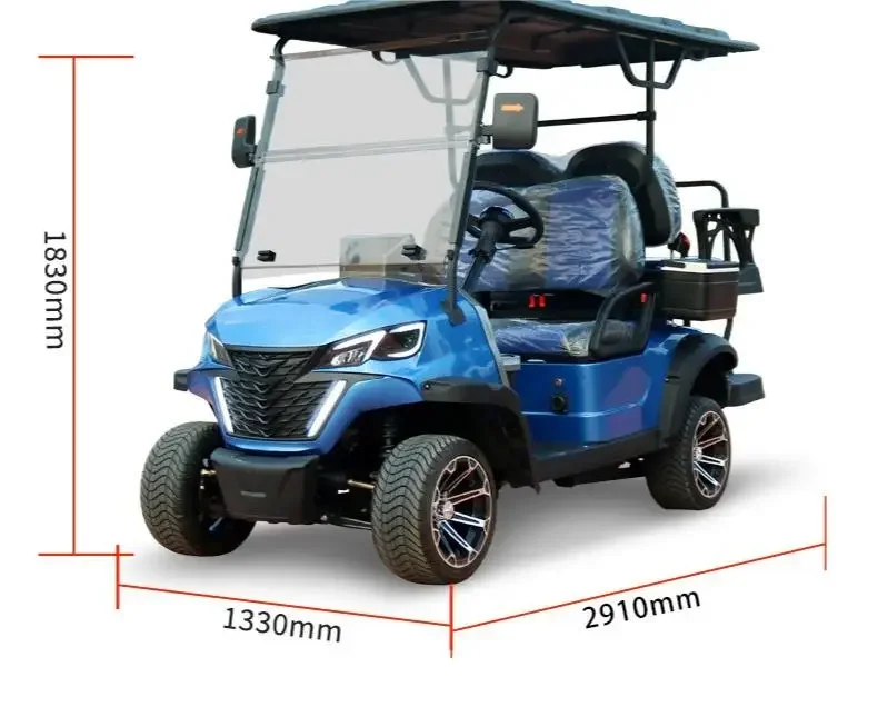 Electric 4-Seat Golf Cart With 5KW Motor Lithium 72V Battery Chinese Buggy With EEC DOT GCC Certificates