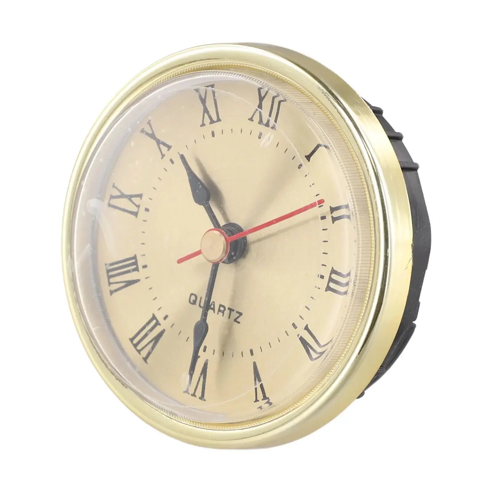 Movement Insert Quartz Clock Inserts Replacement Simple Clock Accessories 65MM Inlaid Handicraft Clock Retro Roman Numbers Clock