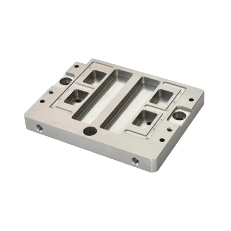 Custom CNC Machined 6063 Aluminum Amplifier Housing Integrated Heat Sink  Cavity Enclosure