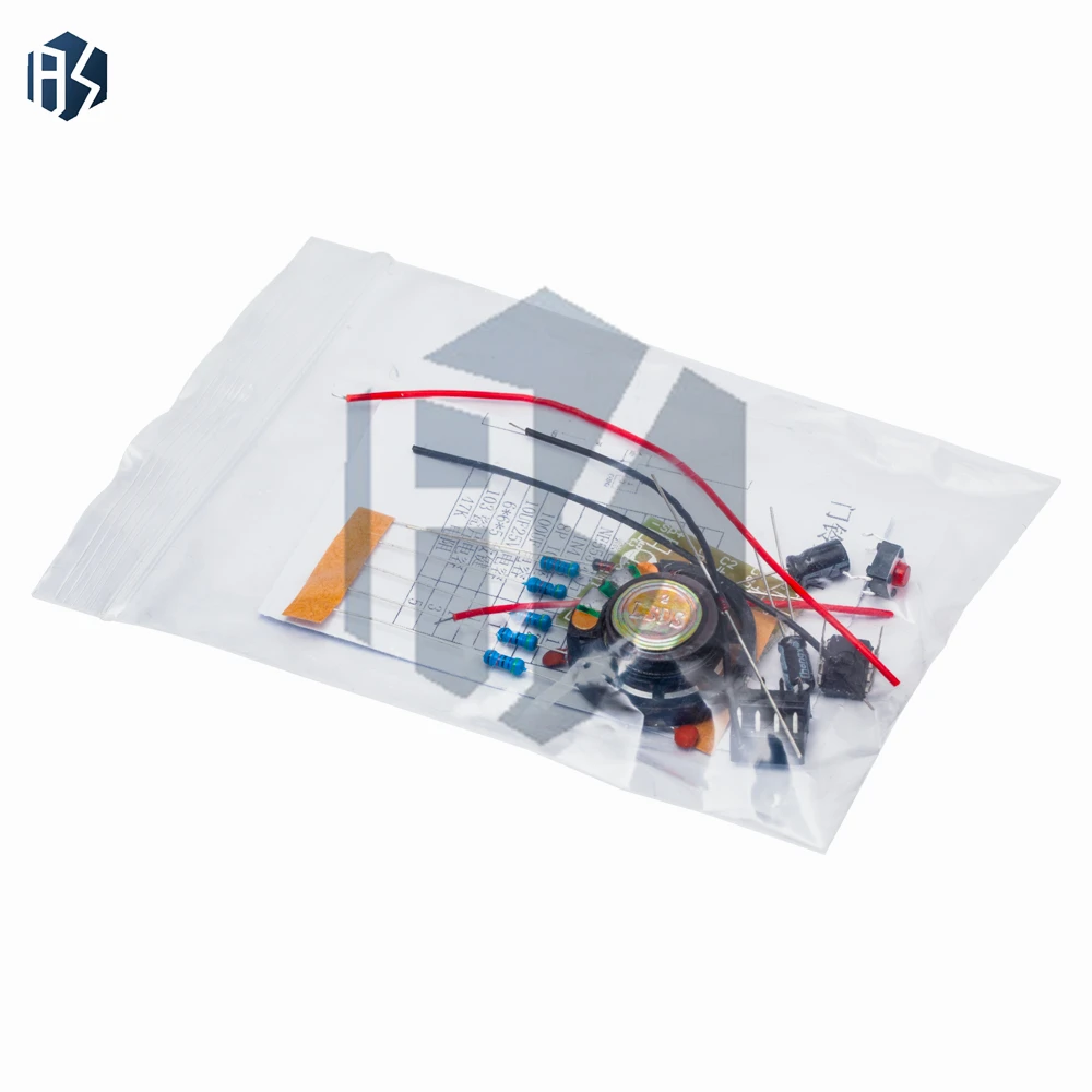 NE555 Kit de bricolage de sonnette Ding-Dong : pièces détachées pour la construction de sonnettes numériques