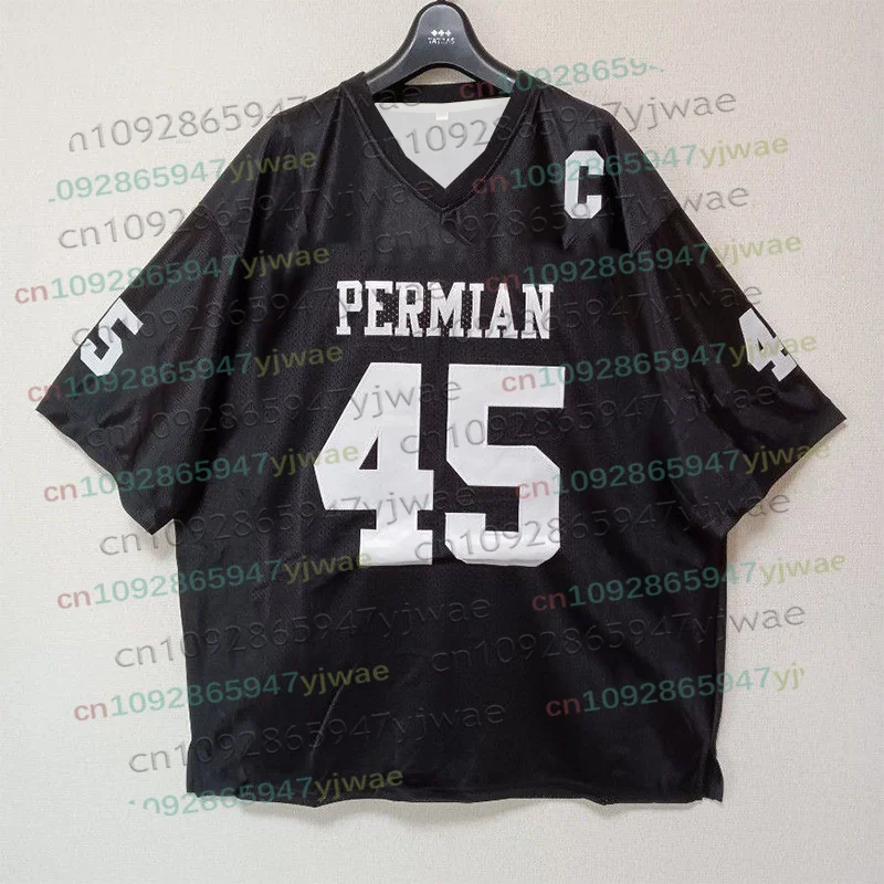 Permian 45 American Football Sport Jersey Shirt Summer Outdoor Sportswear Loose Clothes High Quality Women Men Beach Tshirt