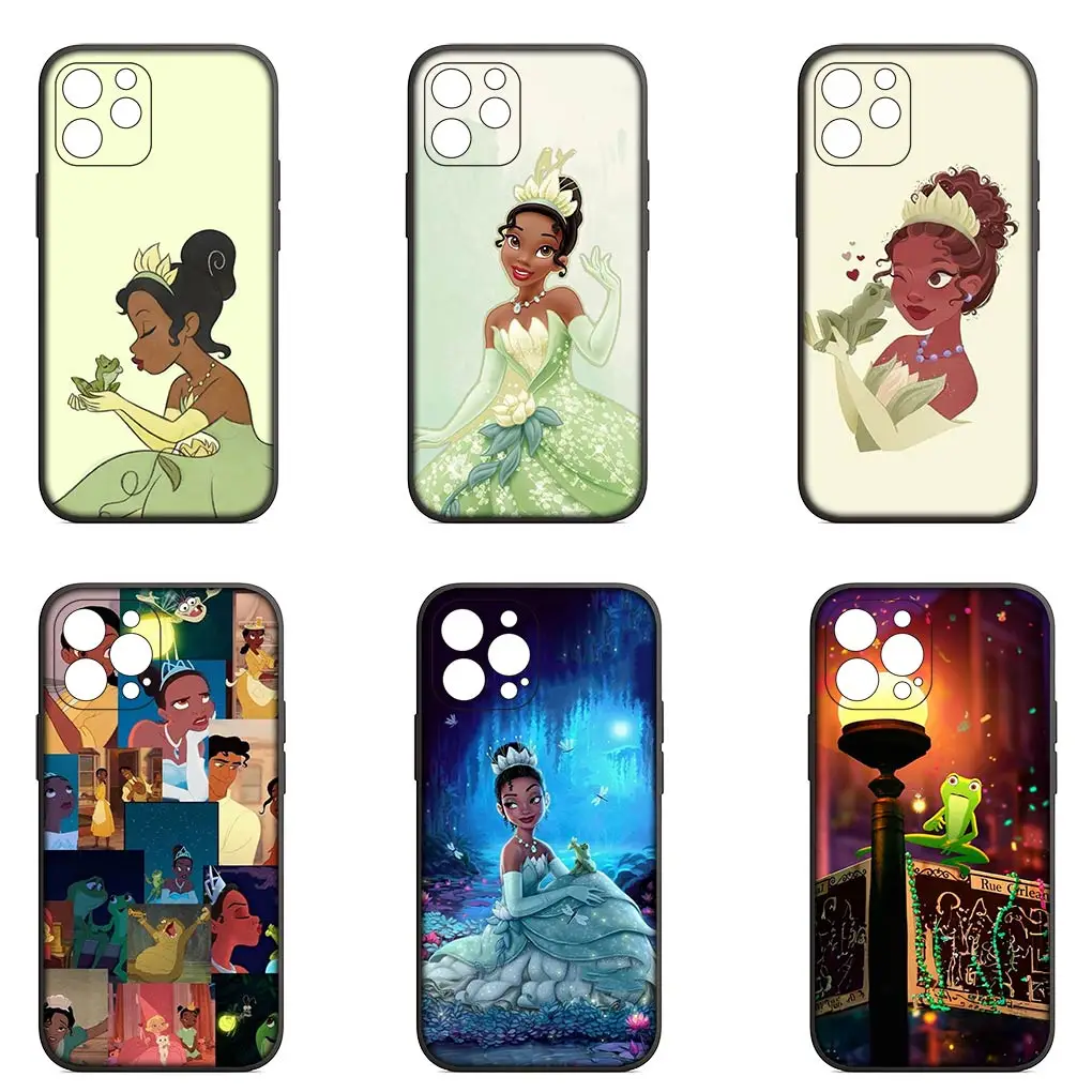 Tiana Princess And the Frog Flexible Phone Cover Case for Apple iPhone 15 14 Plus 13 12 Mini Pro Max + 13Pro 14+ 15+ Soft Coque