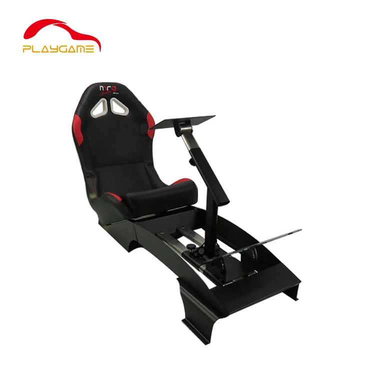 Racing Simulator Cockpit For Thrustmaster Fanatec Carbon Steel Gaming Wheel Stand Fame Gear Shifter Mount Wheel Shifter Seat