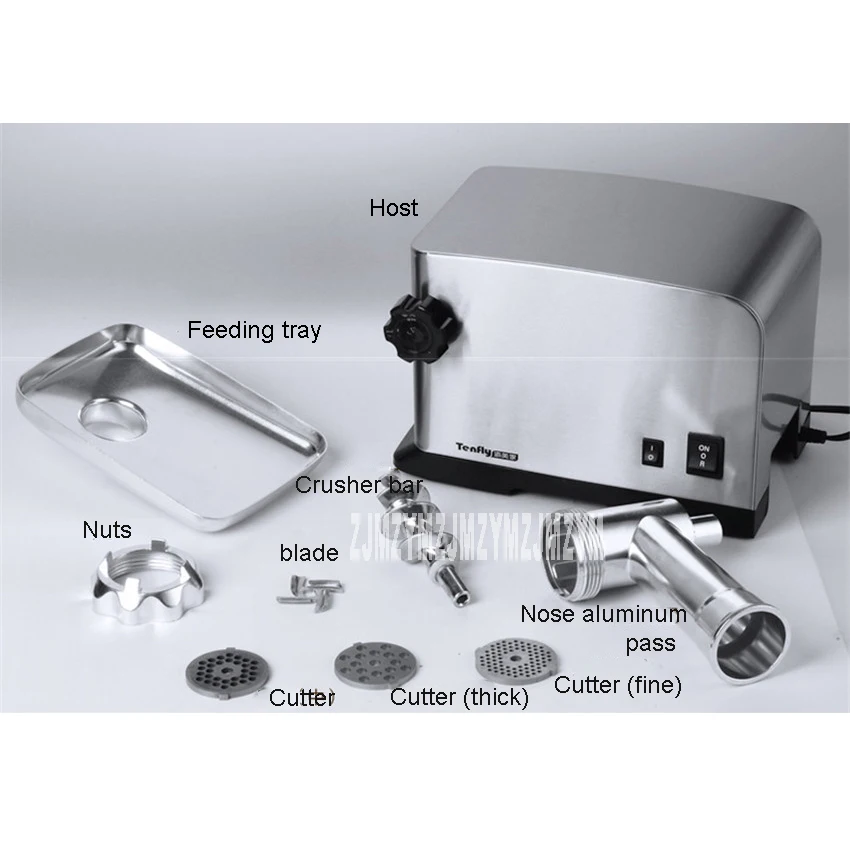 Household meat grinder electric stainless steel meat grinder multi - purpose smal-size garlic mud filling enema machine