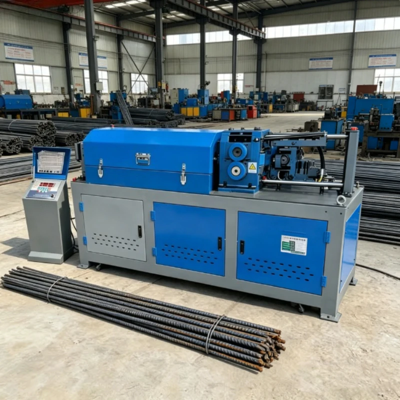 Energy Saving CNC Rebar Straightener Cutting Machine High Precision Hydraulic Steel Rod Processor