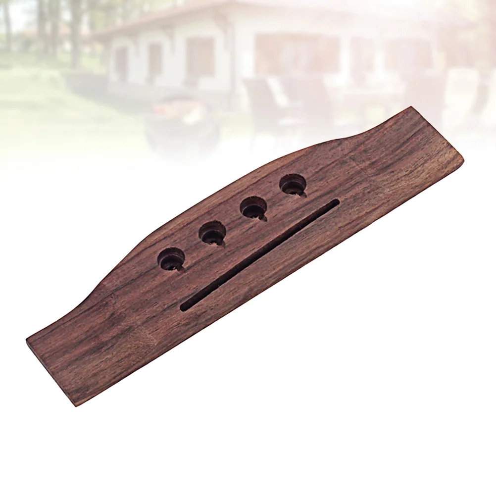 

Wooden Bass Guitar Bridge 174Mm Rosewood Acoustic Saddle Thru Slotted Replacement Parts For Folk Instrument Repair Kit