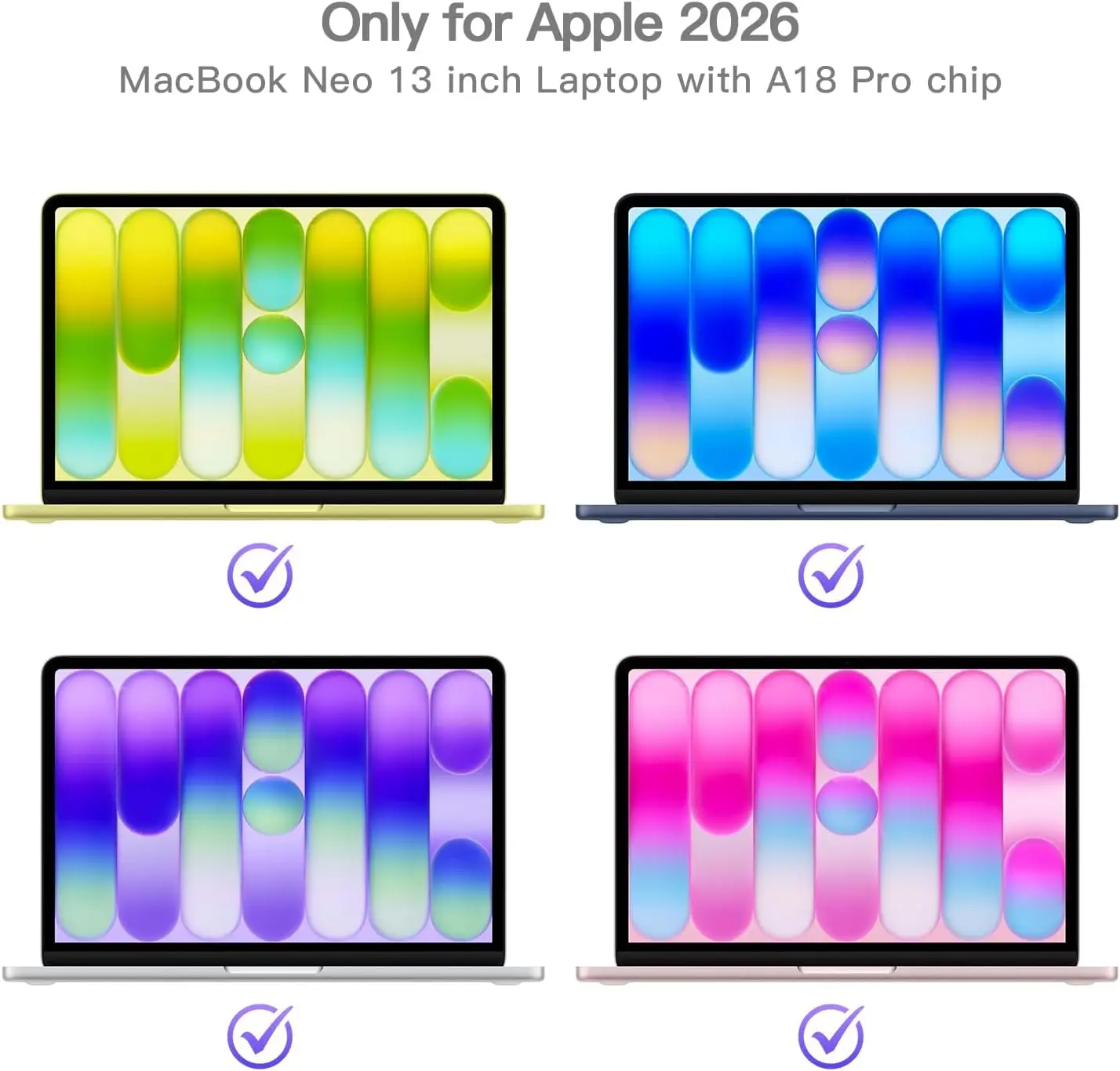 Privacy Screen Protector For Apple 2026 Macbook Neo 13 inch Laptop with A18pro Anti Glare Blue Light Filter Anti Spy Laptop Film