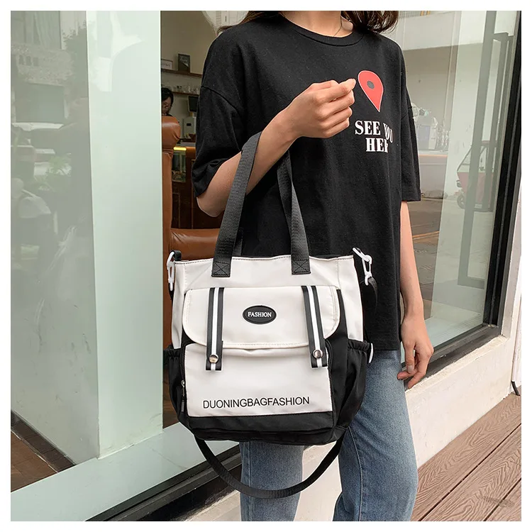 

Women's Shoulder Bag Fashion Hand Bags Canvas Wallet Portable Tote Handbags Big Crossbody Bags High-capacity