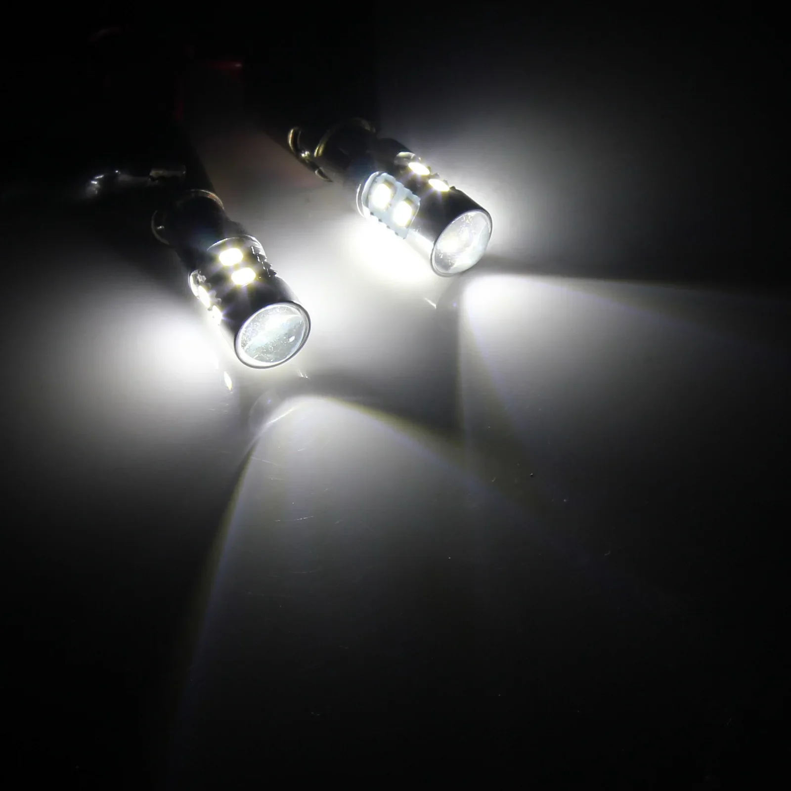Picture 6: 2x BAY9s 435 H21W White 10 SMD 2835 LED Car Headlight DRL Sidelight Indicator Reverse Backup Daytime Running Light Bulbs