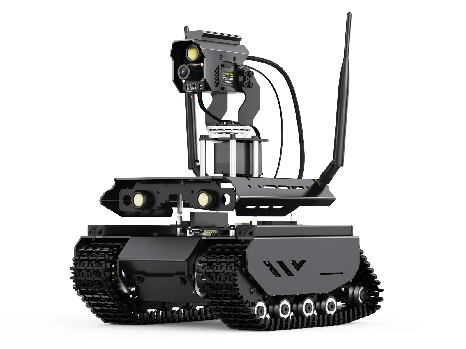 2026 Hot Selling Open-source Tracked AI R obot , Dual Controllers, 360 Flexible Pan-Tilt