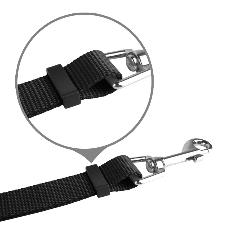 Trela destacável do cão de nylon, várias trelas pet, nenhum emaranhado, acoplador ajustável, 3 em 1, 3 vias, preto, cachorro