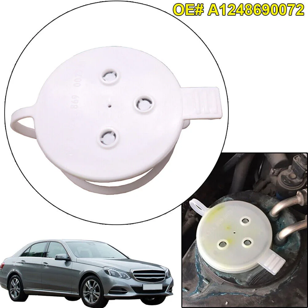 \White ABS Windshield /Washer Fluid /Bottle #Reservoir Tank Cap For Mercedes For Benz For W123 W124 W126 W201 W202 W208 W210