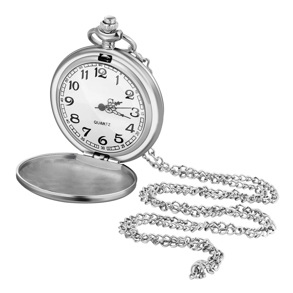 

Retro Pocket Watch Lightweight with Necklace Chain Vintage Design Perfect Gift for Men Women Father Grandpa