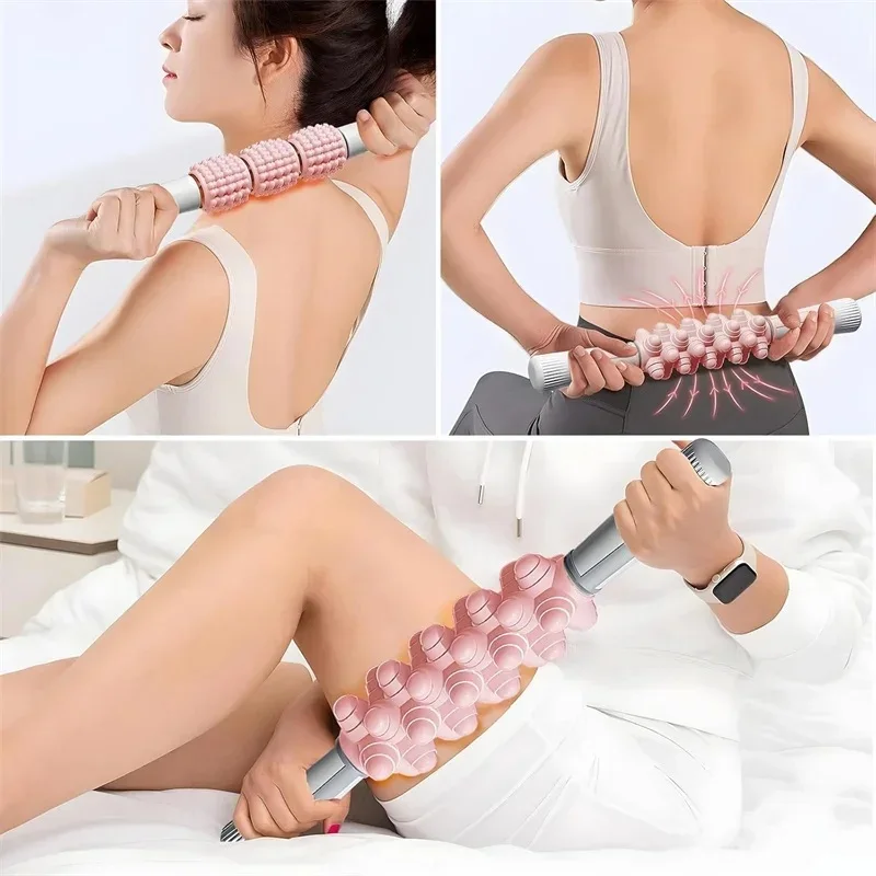 

Muscle Massage Rod Fascia Rod Massage Roller Yoga Muscle Relaxation Stretch Roller Wolf Teeth Slimming Leg Yoga Massage Stick