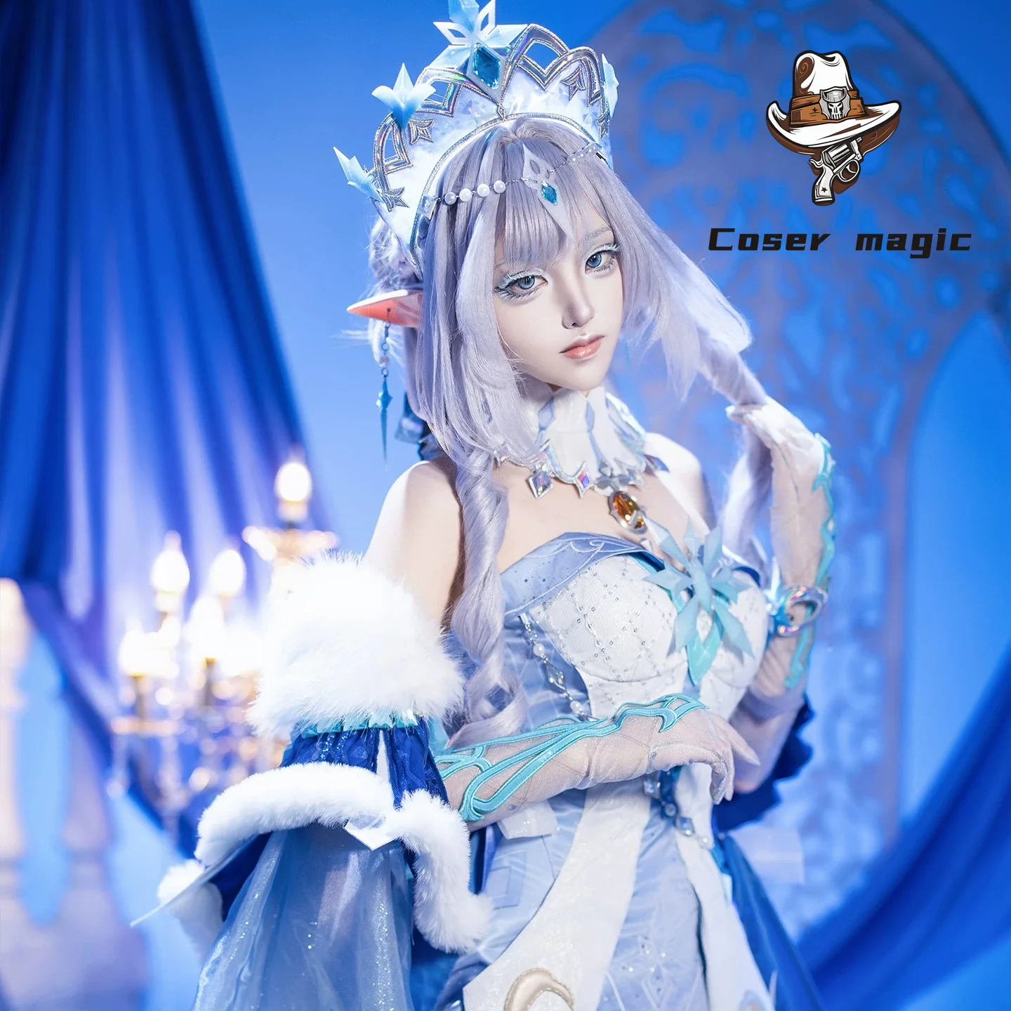 Game Genshin Impact Anastasya Cosplay Costume Uniform Halloween Carnival Party Christmas Play Role Clothes Clothing