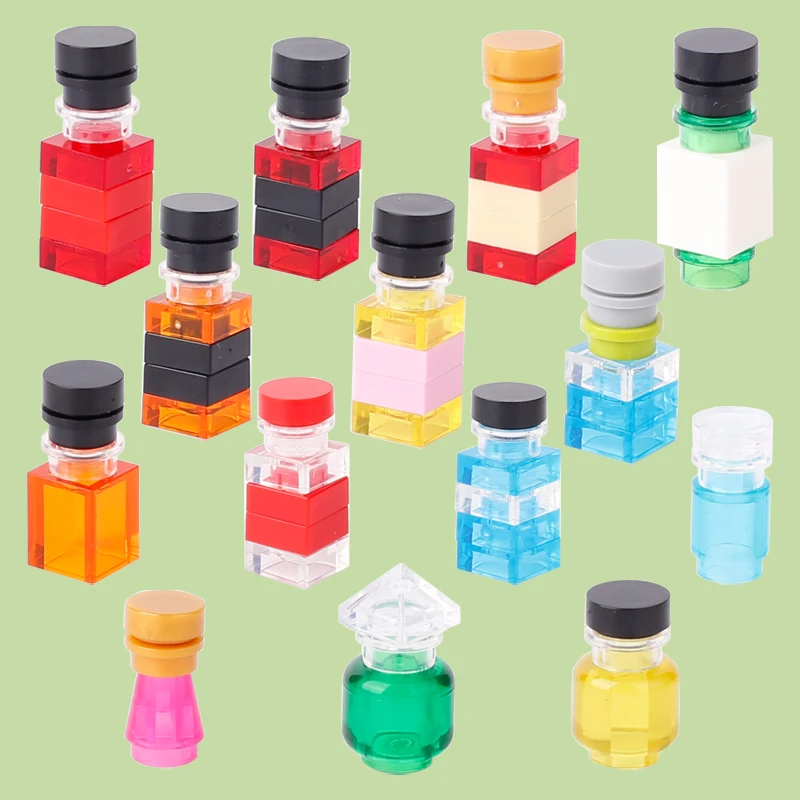 MOC ulica miasta dane butelka do picia klocki do budowy Supermarket mleko napoje gazowane piwo akcesoria do wina modelowe cegły zabawka dziecięca na prezent