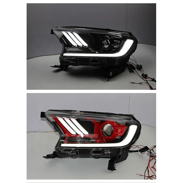 High Quality LED Headlight for Ford Ranger T7 T8 2015+ Pickup Truck light Car Grills