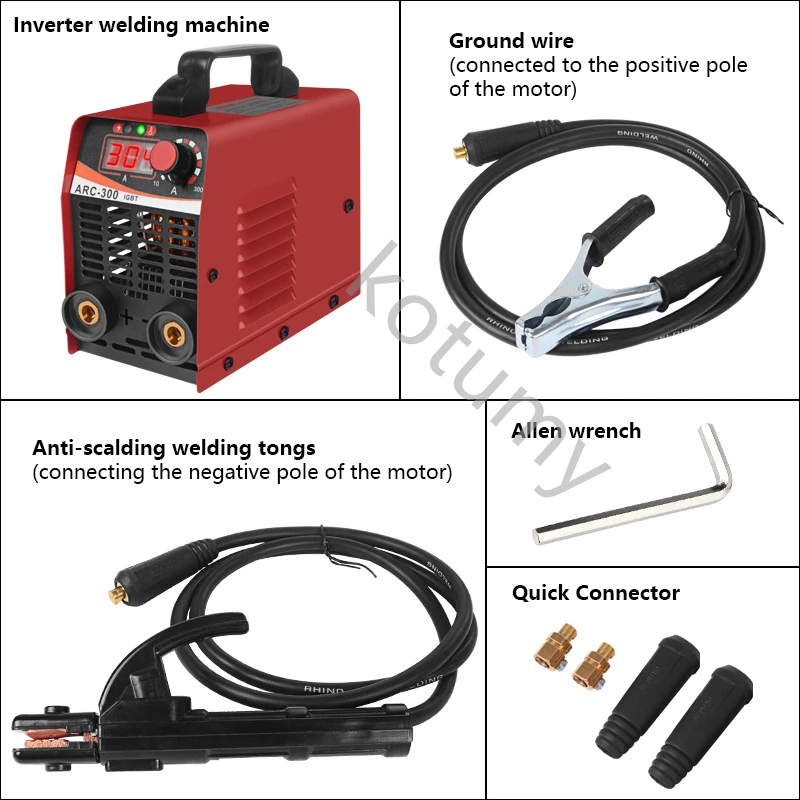 Portable ARC300 Welding Machine Home Spot Welding Device Electric Welding Equipment Mini Inverter Welder