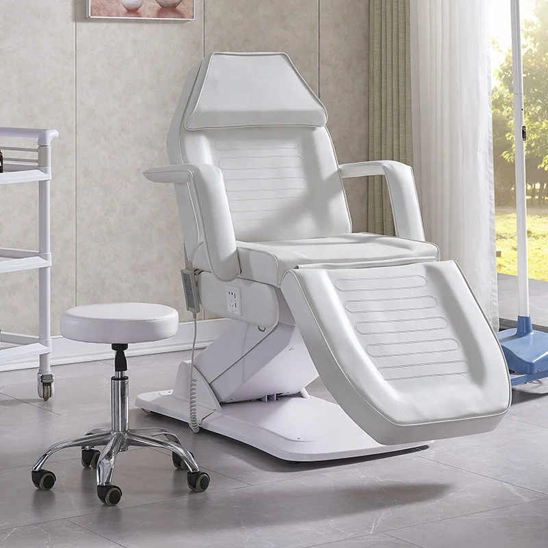 Low Price Wholesale Salon Furniture Store Classic White Multifunctional Electric Tattoo Bed Massage Bed with 3 Motors