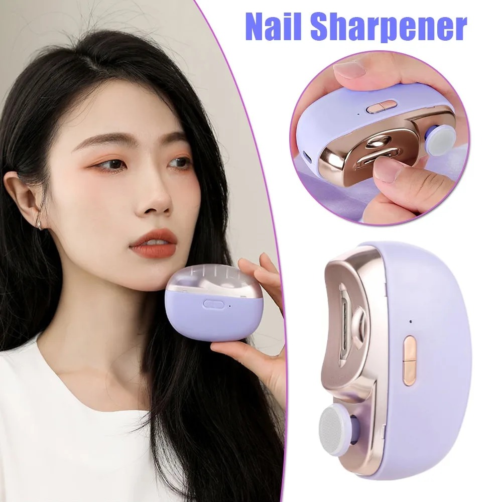

Electric Nail Drill Machine Kids Safe Nail Grinder with 3 Speed Automatic Nail Clipper Toe Fingernails Manicure Pedicure Tool