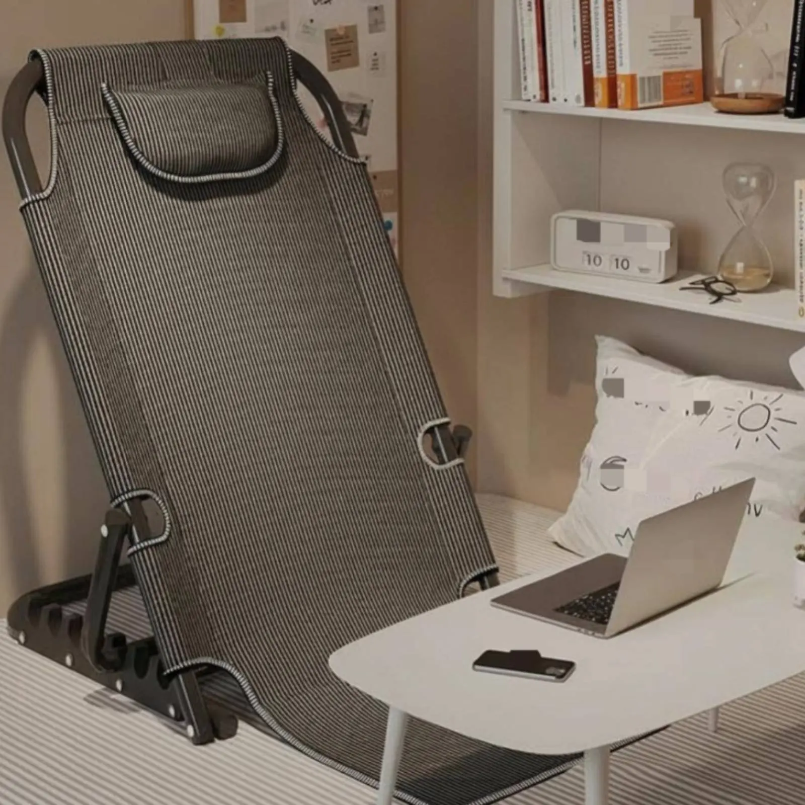 

Регулируемое складное кресло-лежак с трансформируемой функцией спального места, экономит пространство, с толстым наполнителем, для студентов, для эркера