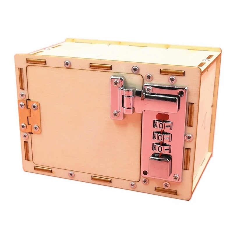 DIY Kits Strongbox Model for Science Projects Experiment Material Building Assembly Building Kits Kids School Stem