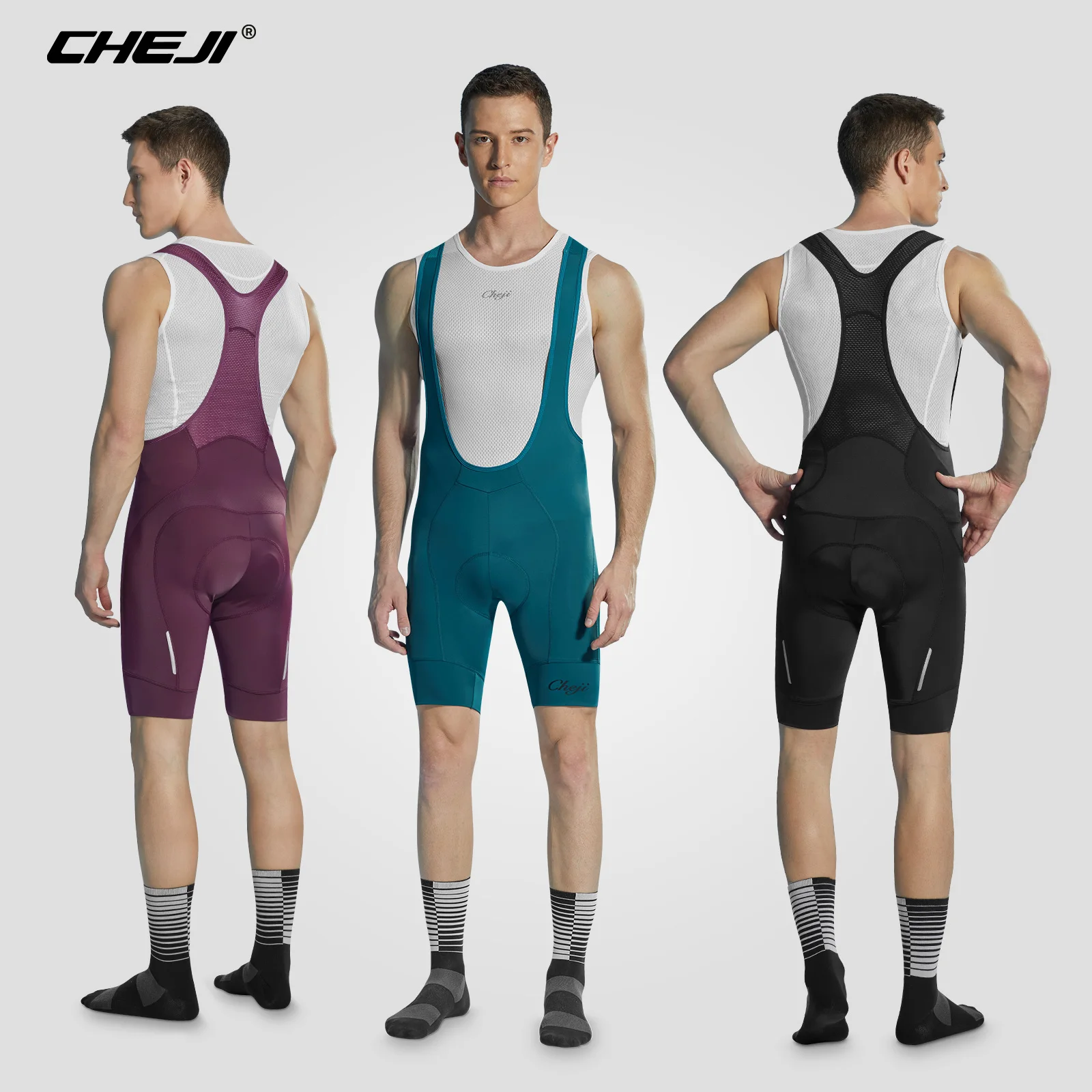 Cheji Men Cycling Shorts Bib
